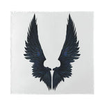 Black Demon Wings Print Silk Bandana