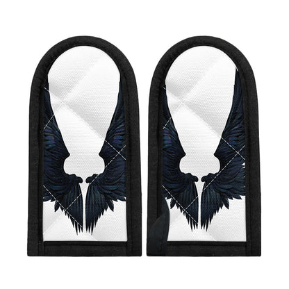Black Demon Wings Print Skillet Handle Cover