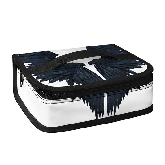 Black Demon Wings Print Small Lunch Bag