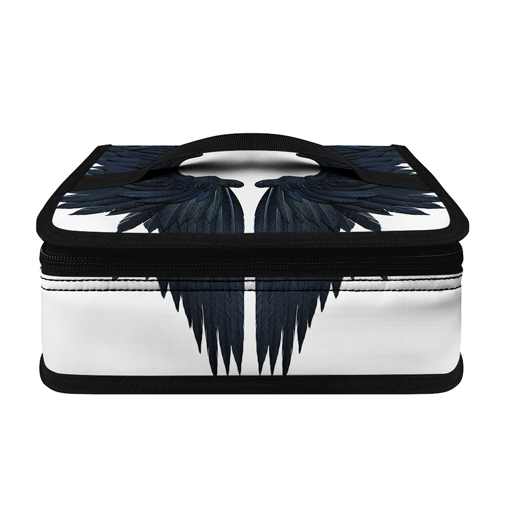 Black Demon Wings Print Small Lunch Bag