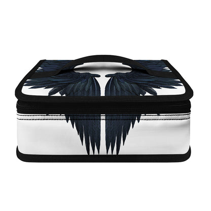 Black Demon Wings Print Small Lunch Bag