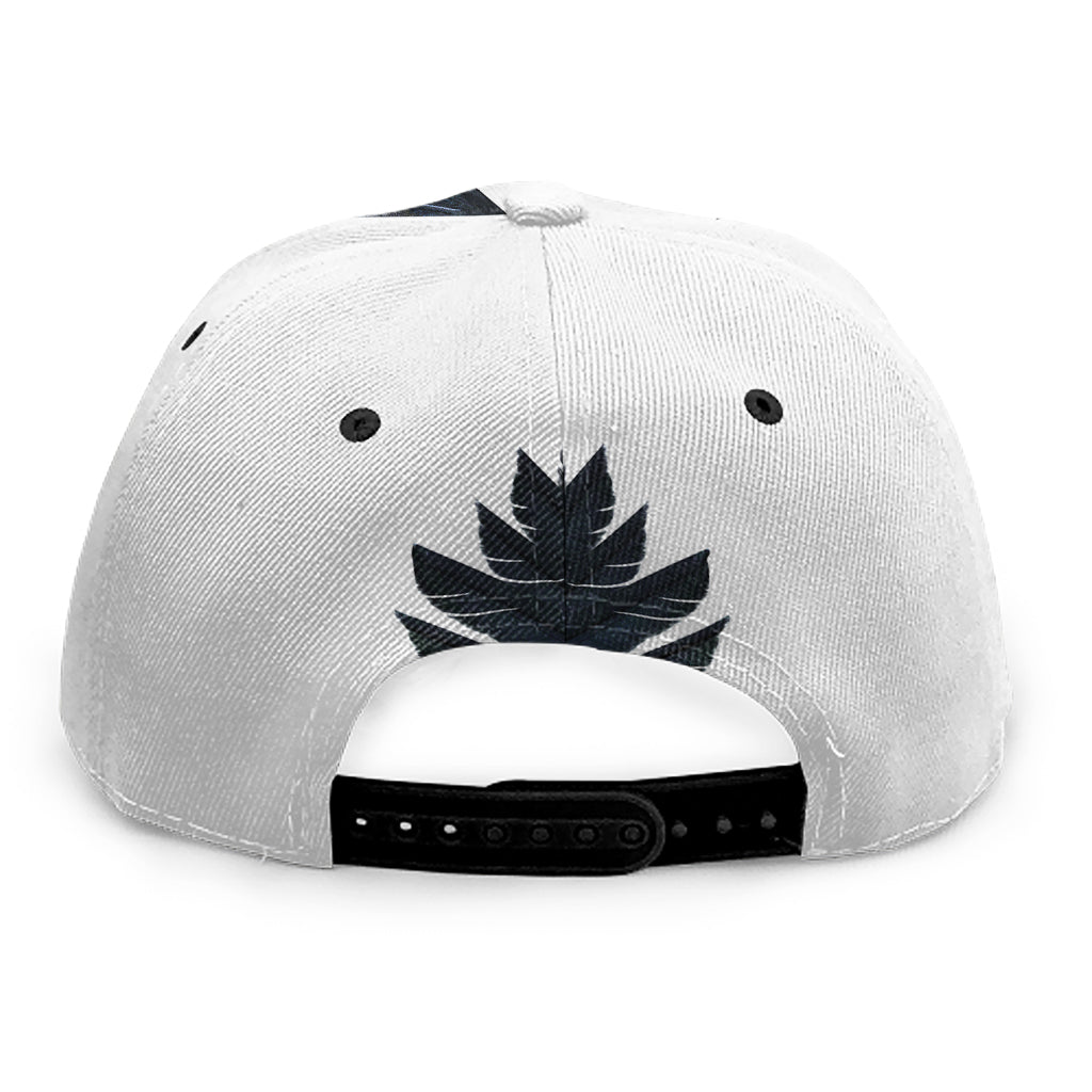 Black Demon Wings Print Snapback Cap