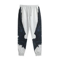 Black Demon Wings Print Sweatpants
