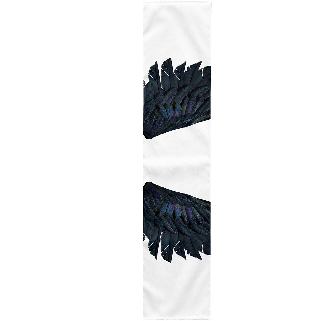 Black Demon Wings Print Table Runner
