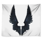 Black Demon Wings Print Tapestry