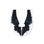 Black Demon Wings Print Toilet Lid Cover