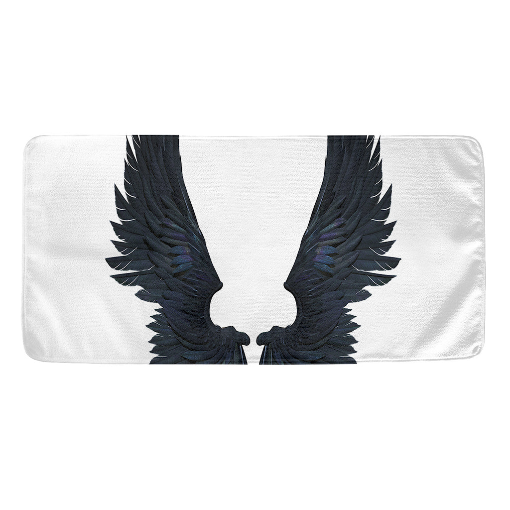 Black Demon Wings Print Towel