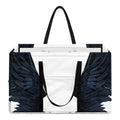 Black Demon Wings Print Utility Tote Bag