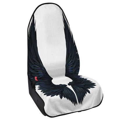 Black Demon Wings Print Waterproof Car Seat Cover