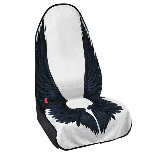 Black Demon Wings Print Waterproof Car Seat Cover