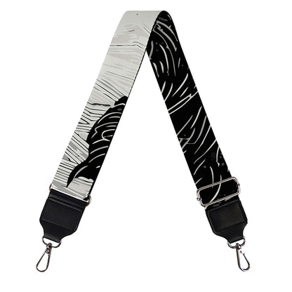 Black Demon Wolf Print Bag Strap