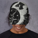 Black Demon Wolf Print Baseball Cap