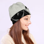 Black Demon Wolf Print Beanie