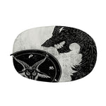 Black Demon Wolf Print Car Side Mirror Covers