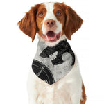 Black Demon Wolf Print Dog Bandana