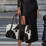 Black Demon Wolf Print Duffle Bag