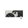 Black Demon Wolf Print Extended Mouse Pad
