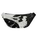 Black Demon Wolf Print Fanny Pack
