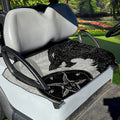 Black Demon Wolf Print Golf Cart Seat Cover