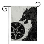 Black Demon Wolf Print House Flag