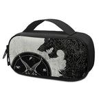 Black Demon Wolf Print Insulin Cooler Travel Case