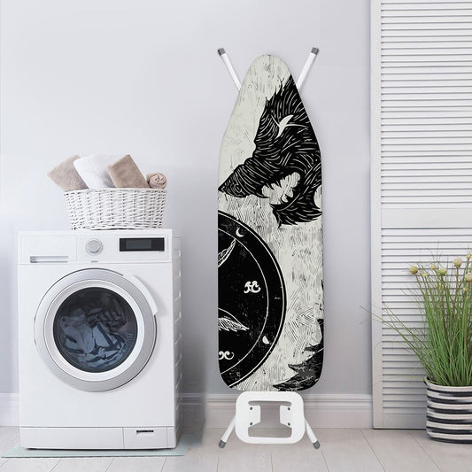 Black Demon Wolf Print Ironing Board Cover