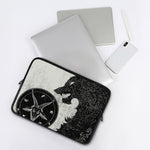 Black Demon Wolf Print Laptop Sleeve
