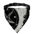 Black Demon Wolf Print Over The Collar Dog Bandana