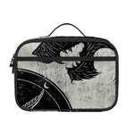 Black Demon Wolf Print Portable Lunch Bag