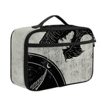 Black Demon Wolf Print Portable Lunch Bag