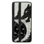 Black Demon Wolf Print Refrigerator Handle Covers