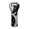 Black Demon Wolf Print Single Neoprene Wine Tote