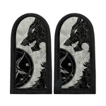 Black Demon Wolf Print Skillet Handle Cover