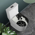 Black Demon Wolf Print Toilet Lid Cover