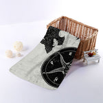 Black Demon Wolf Print Towel