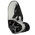 Black Demon Wolf Print Waterproof Car Seat Cover