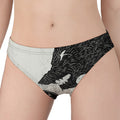 Black Demon Wolf Print Women's Panties
