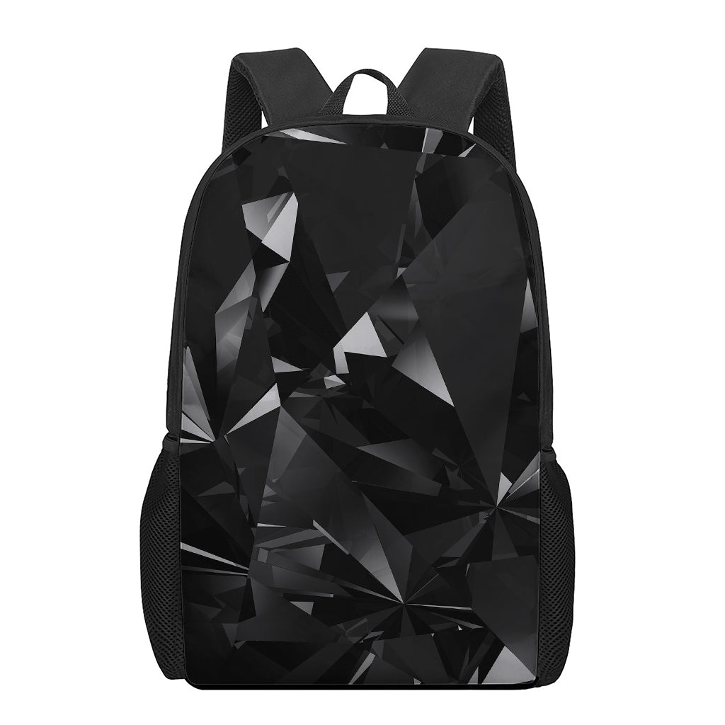 Black Diamond Print 17 Inch Backpack