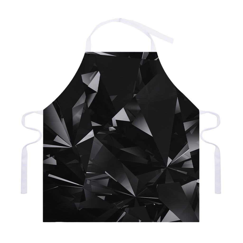 Black Diamond Print Adjustable Apron