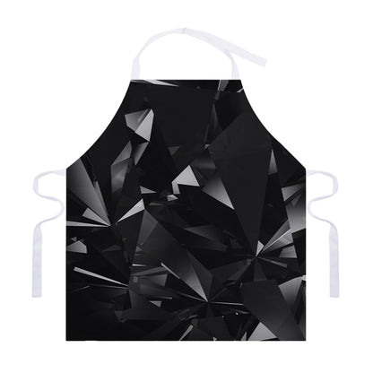 Black Diamond Print Adjustable Apron