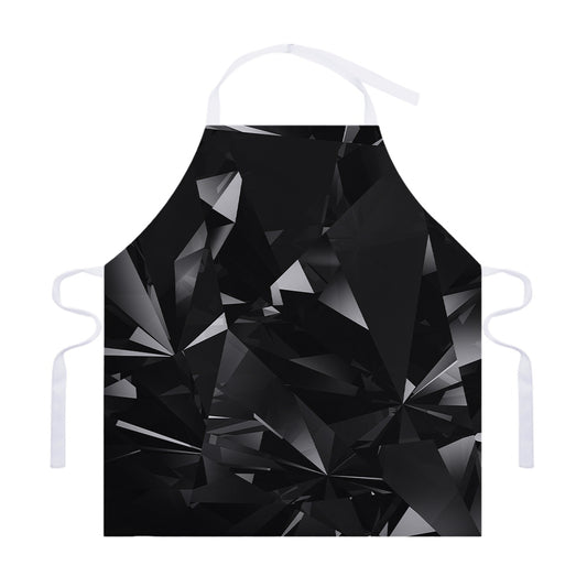 Black Diamond Print Adjustable Apron
