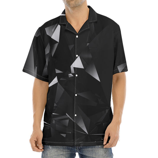 Black Diamond Print Aloha Shirt
