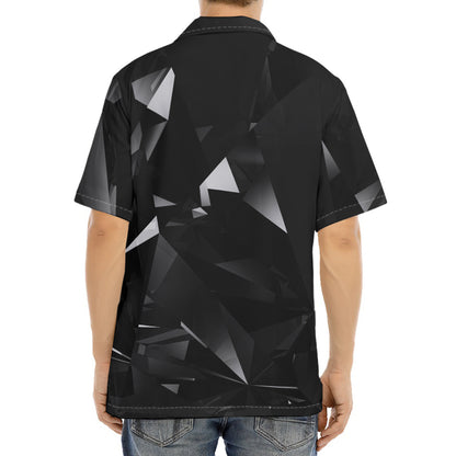 Black Diamond Print Aloha Shirt