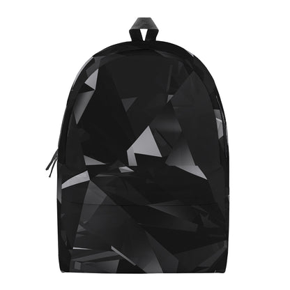 Black Diamond Print Backpack