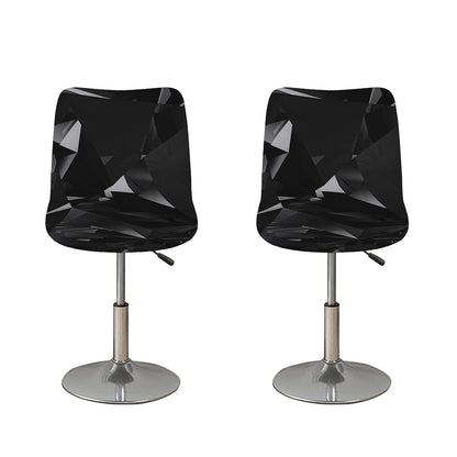 Black Diamond Print Bar Stool Covers