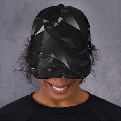 Black Diamond Print Baseball Cap