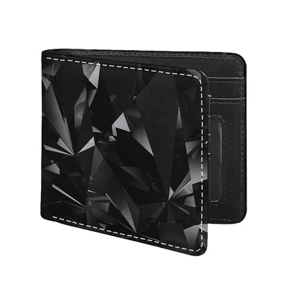 Black Diamond Print Bifold Wallet