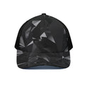 Black Diamond Print Black Mesh Trucker Hat