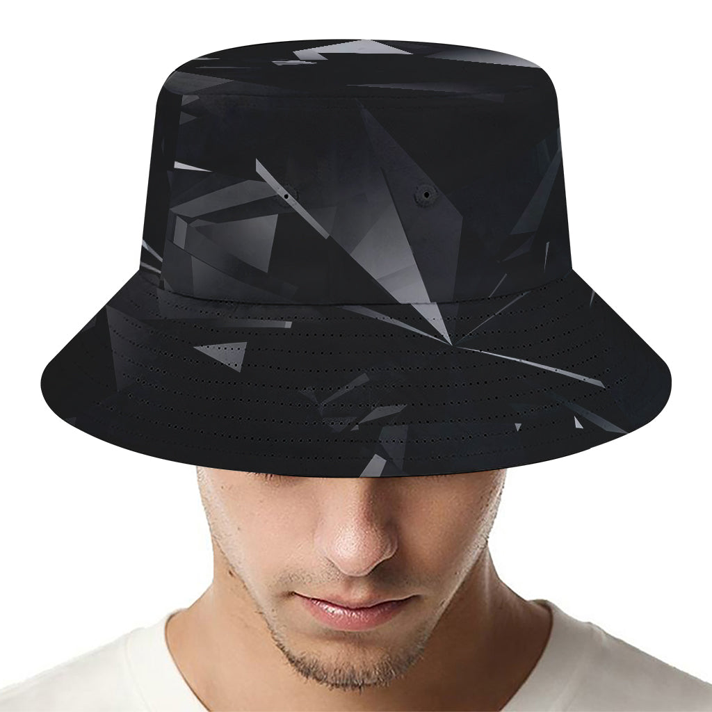 Black Diamond Print Bucket Hat