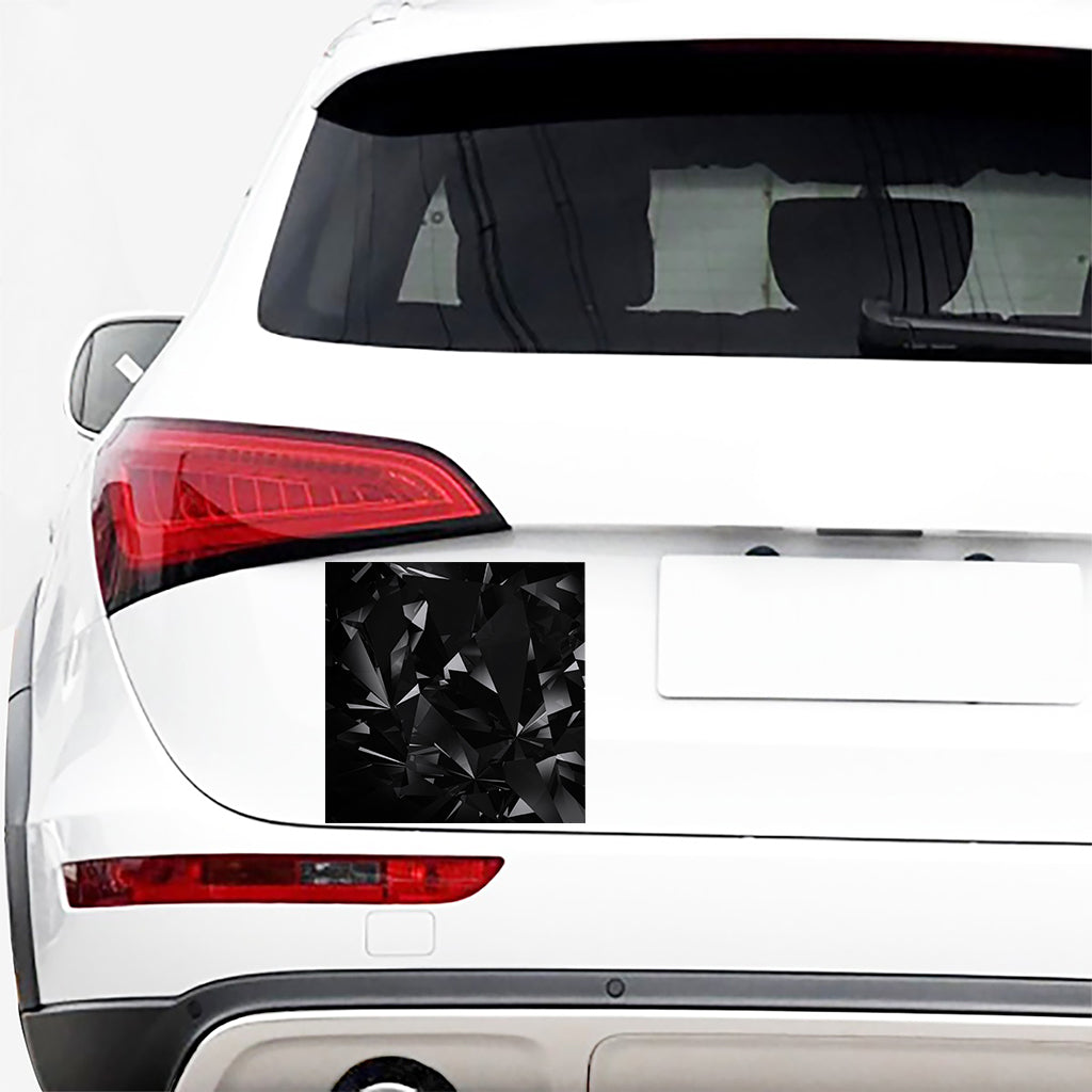 Black Diamond Print Car Sticker